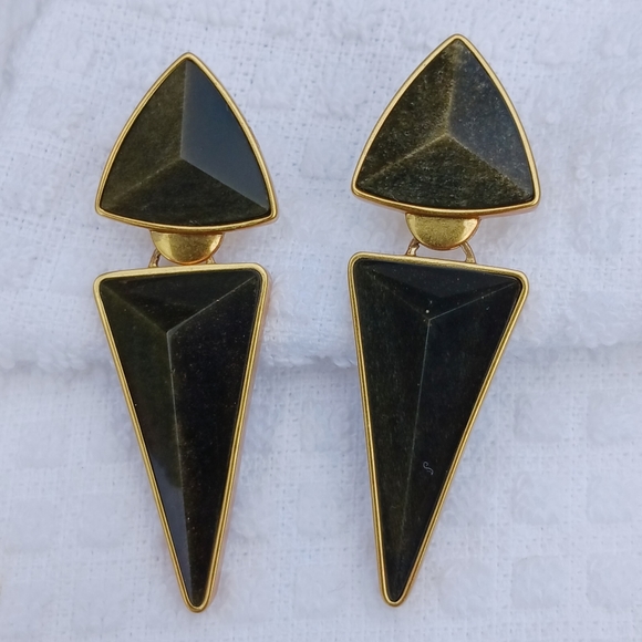 KENDRA SCOTT • Vivian Vintage Gold Statement Earrings* - Picture 6 of 12